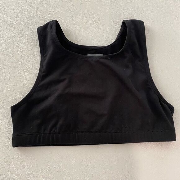 Eddie Bauer Kids Black Athletic Crop Top | Swim/Active | Size XL (16) - Picture 1 of 5